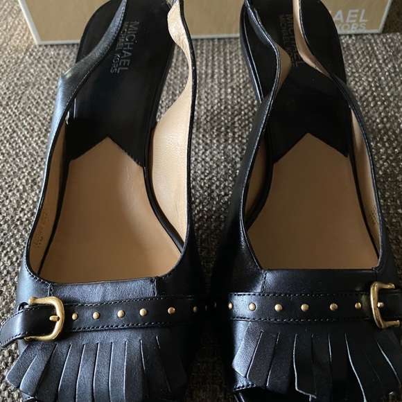 Michael Kors Slingback Peep Toe Heels - Picture 5 of 5